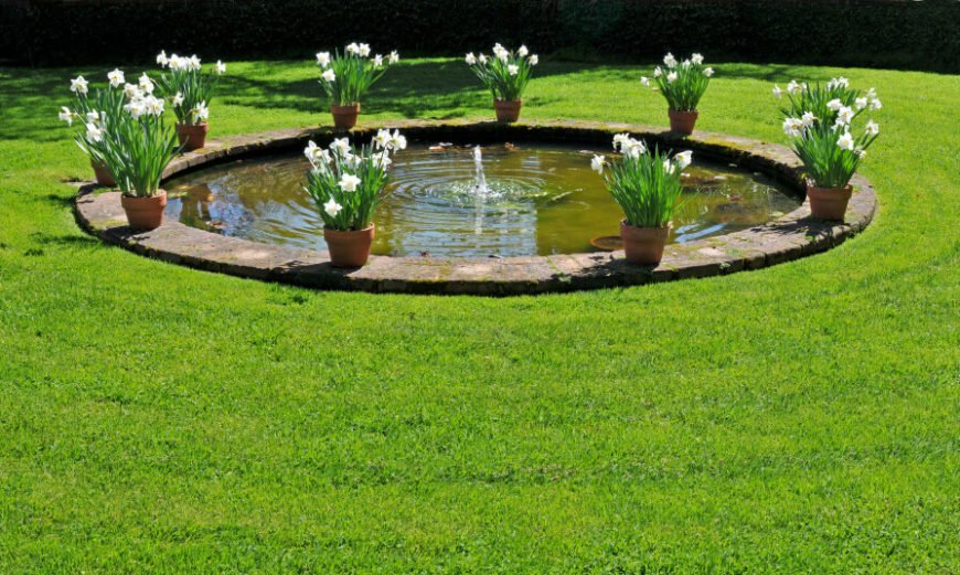 Circular Garden Pond Idea