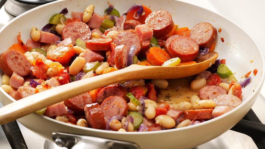Smoked Sausage Skillet Cassoulet