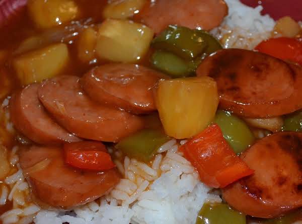 Sweet and Sour Smoked Sausage