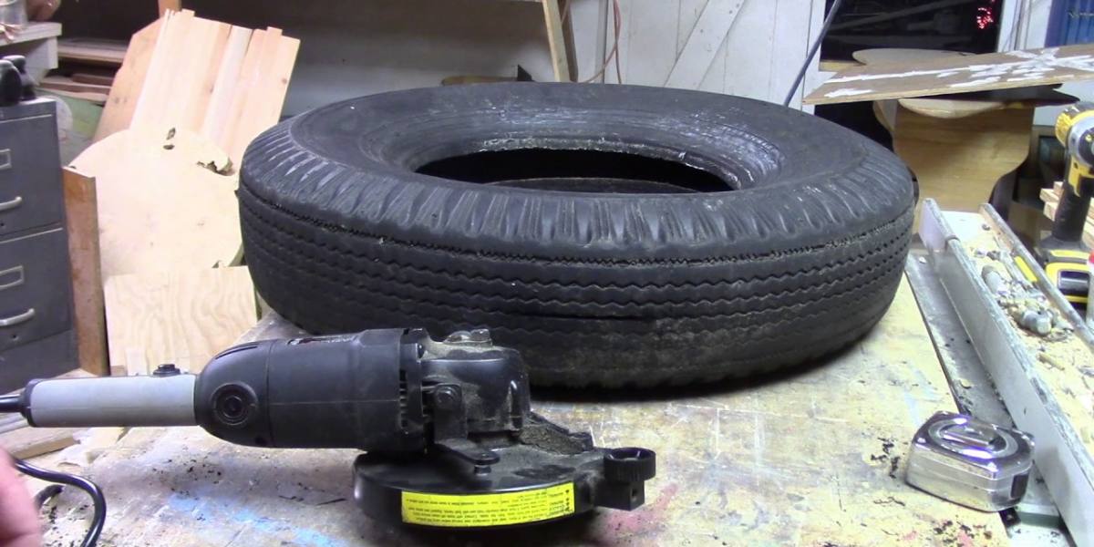 Easy Stepwise Solution to Cut a Steel Belted Tire Organize With Sandy