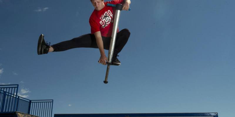 Jumping on Pogo Stick