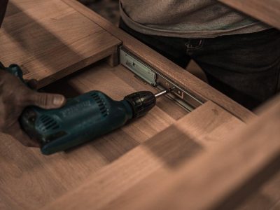 Man using Hand Drill