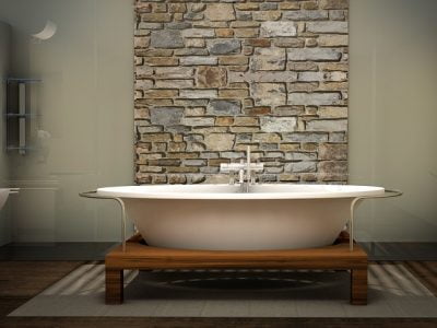Bathtub, Bathroom, Interior Design, Apartment