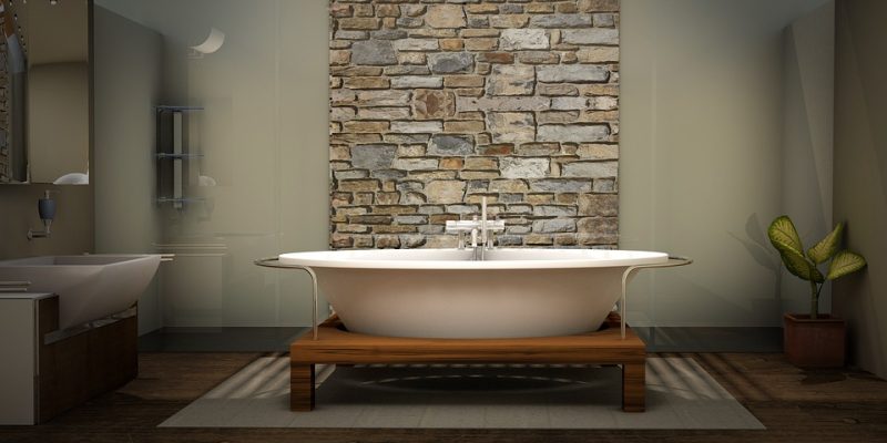 Bathtub, Bathroom, Interior Design, Apartment