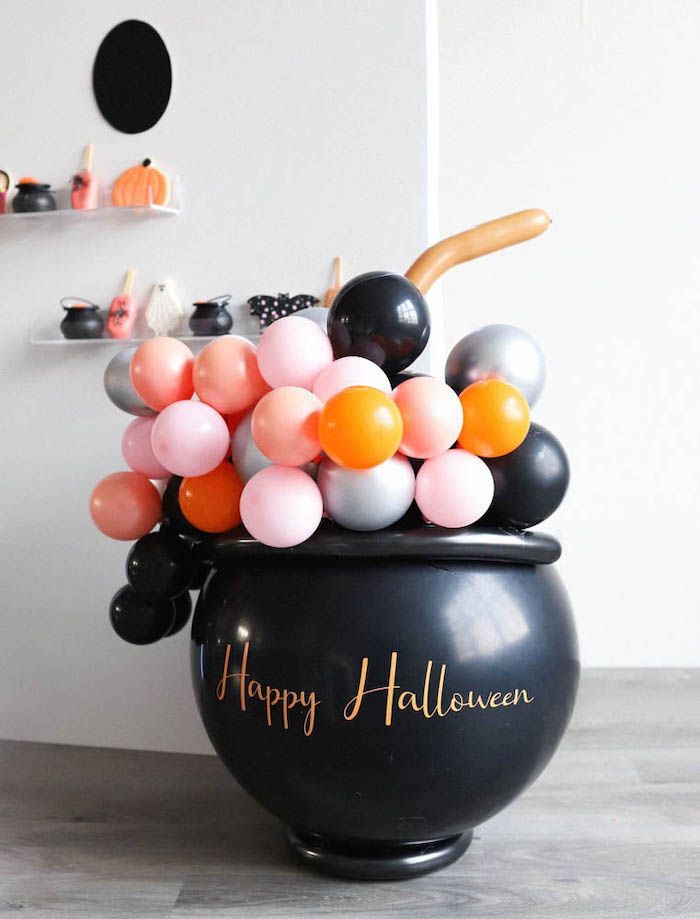 A festive Halloween centerpiece