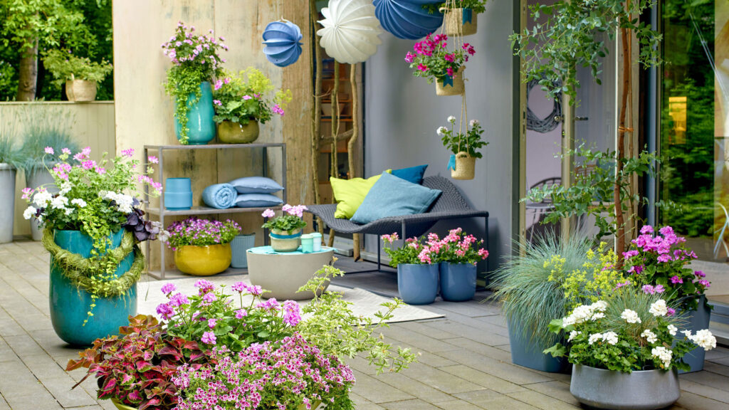 Decorate the BBQ Spot with Beautiful Planters