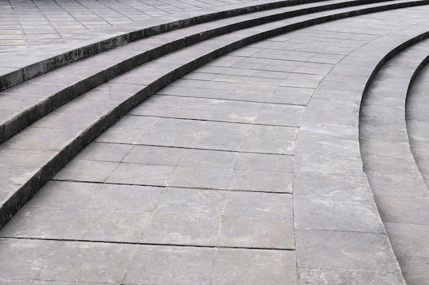 Outdoors cobblestone texture with stairs