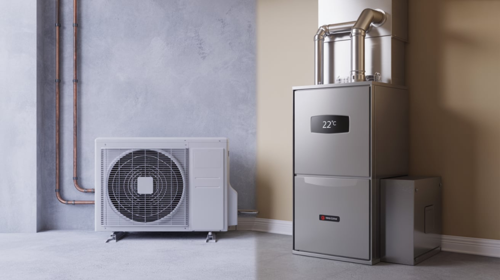 AC and furnace installed seperately